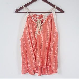 ❄️Le Lis Anthropologie rope halter tank top